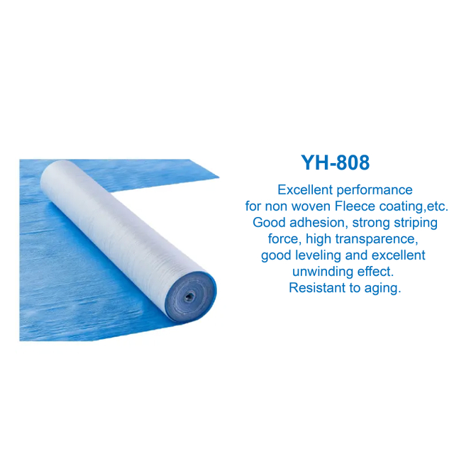 YH-808 Adhesivos a base de agua de recubrimiento de vellón no tejido 